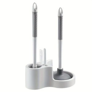 4-in-1 Wall-Mounted Toilet Brush Set