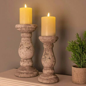 Large Stone Ceramic Candle Holder