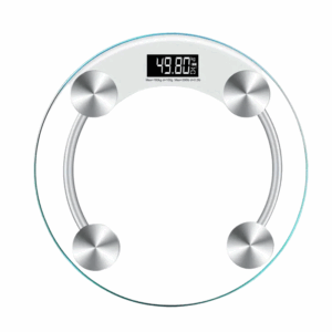 1pc Smart Digital Bathroom Scale with LCD Display, 180kg Capacity - White