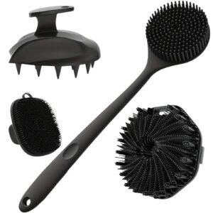 Silicone Bath Brush Set Gentle Exfoliating (4pcs)