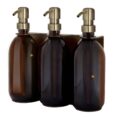 gold-triple-wall-mounted-soap-dispenser-gold-300ml-amber-kuishi-2.jpg