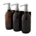 gold-triple-wall-mounted-soap-dispenser-silver-250ml-amber-kuishi-2.png